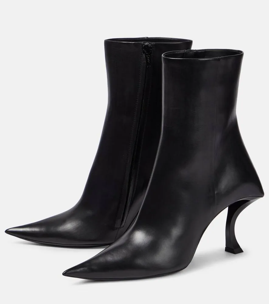 Balenciaga Hourglass leather ankle boots