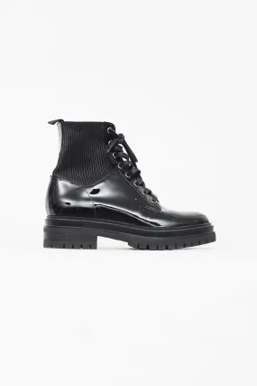 Black Patent Martis Ankle Boot
