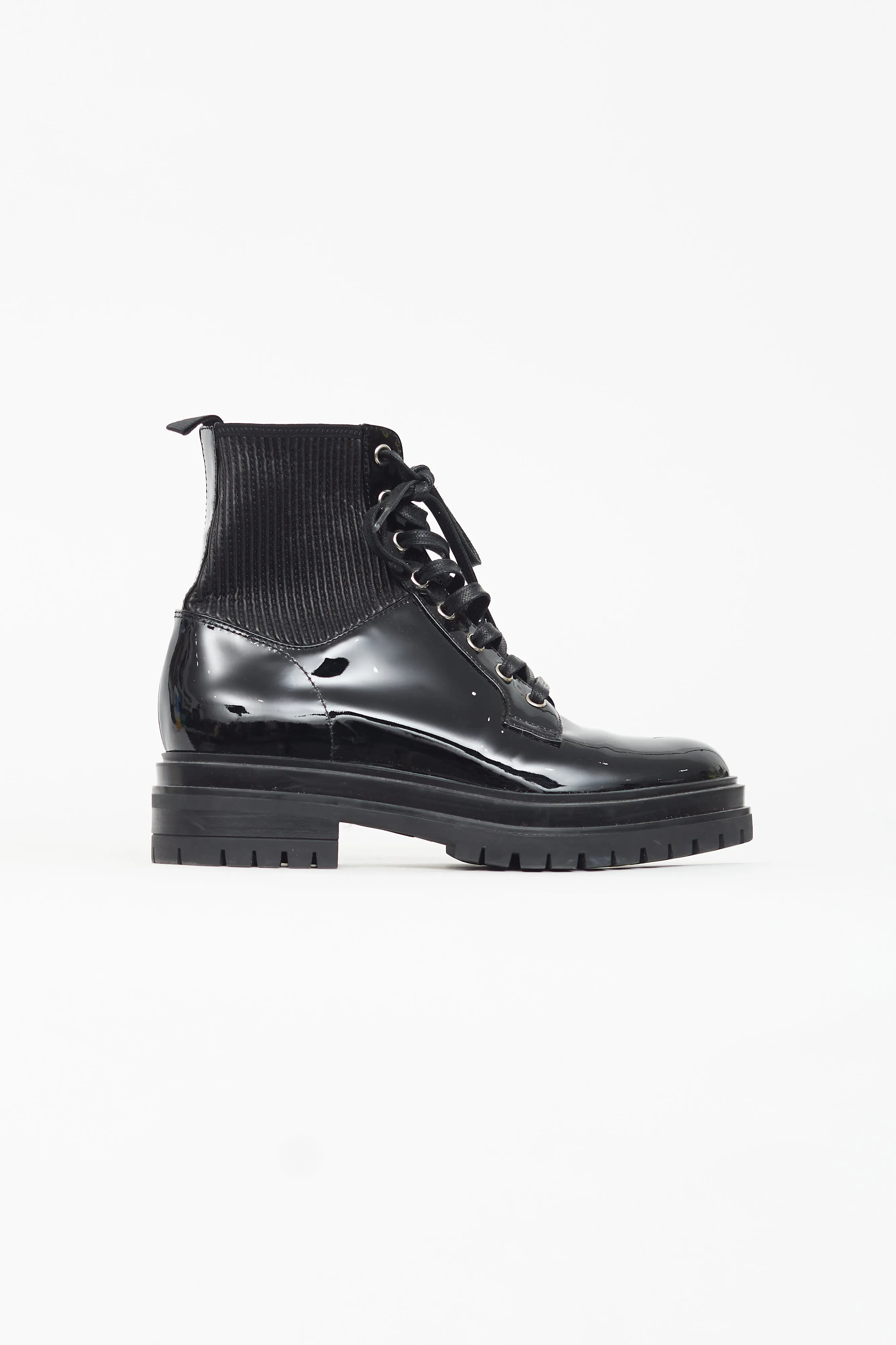 Black Patent Martis Ankle Boot