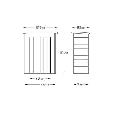 Forest Pent Garden Store - Pressure Treated