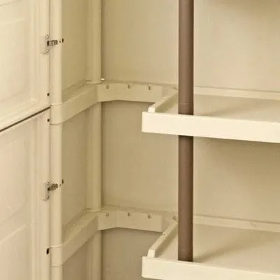 Large Plastic Storage Cupboard w/ Shelving