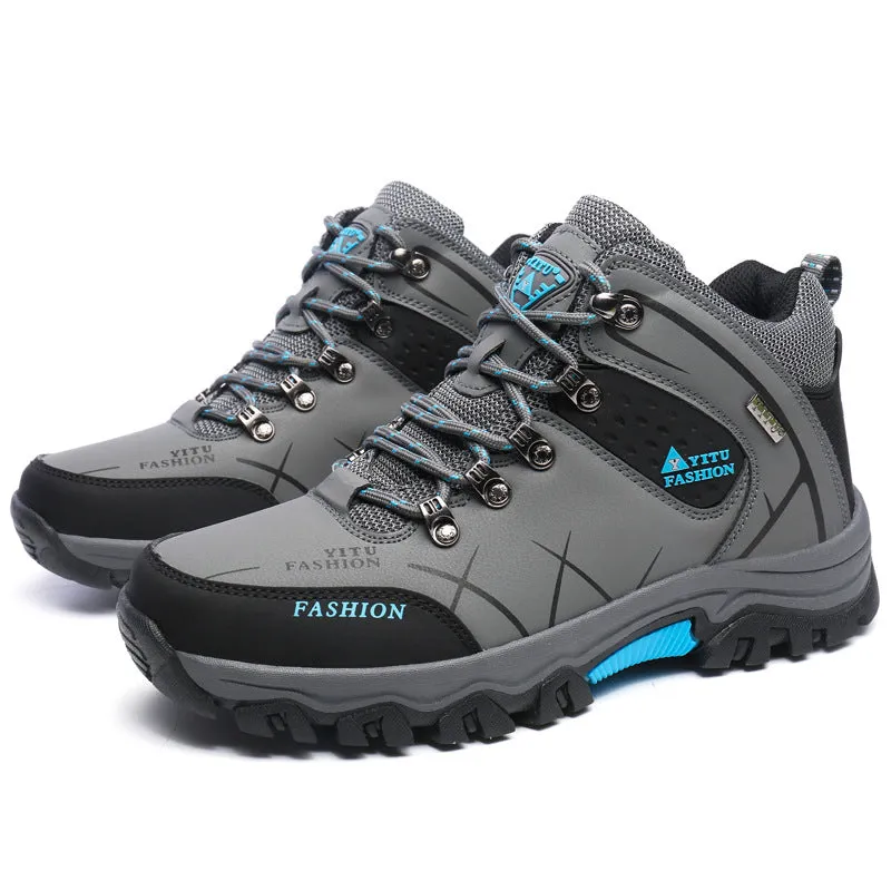 Men's Boots plus Size Men's Shoes Autumn and Winter Warm Fashion Outdoor Casual