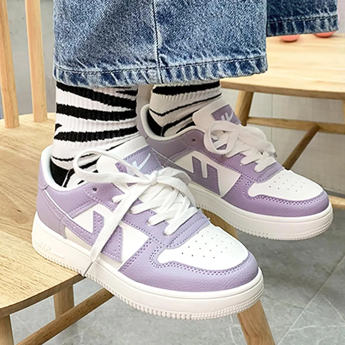 Pale Purple Air Aesthetic Sneakers