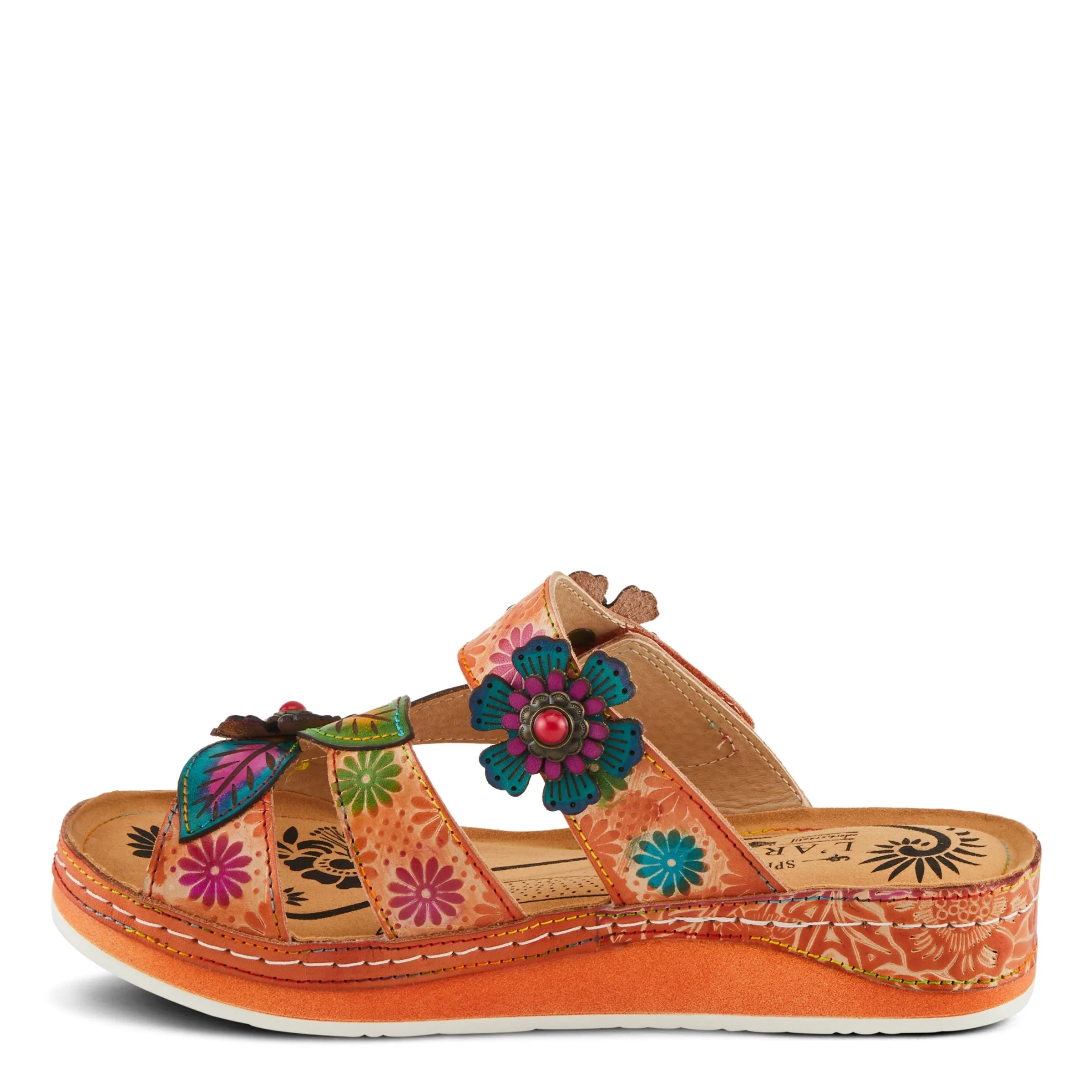 Spring Step Shoes L'Artiste Pillow-Soft Women's Comfortable Floral Sandals